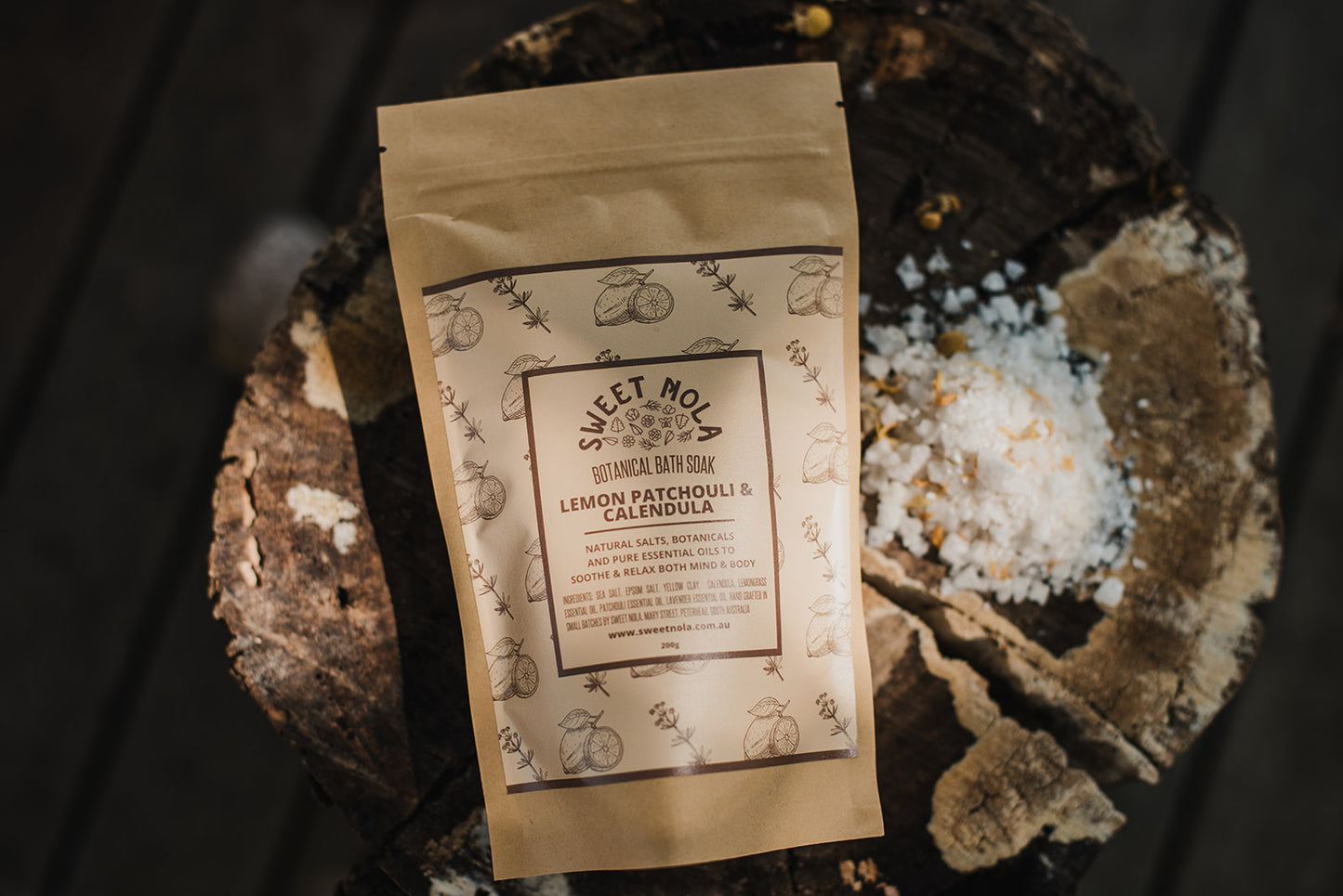 Lemon Patchouli & Calendula Bath Soak