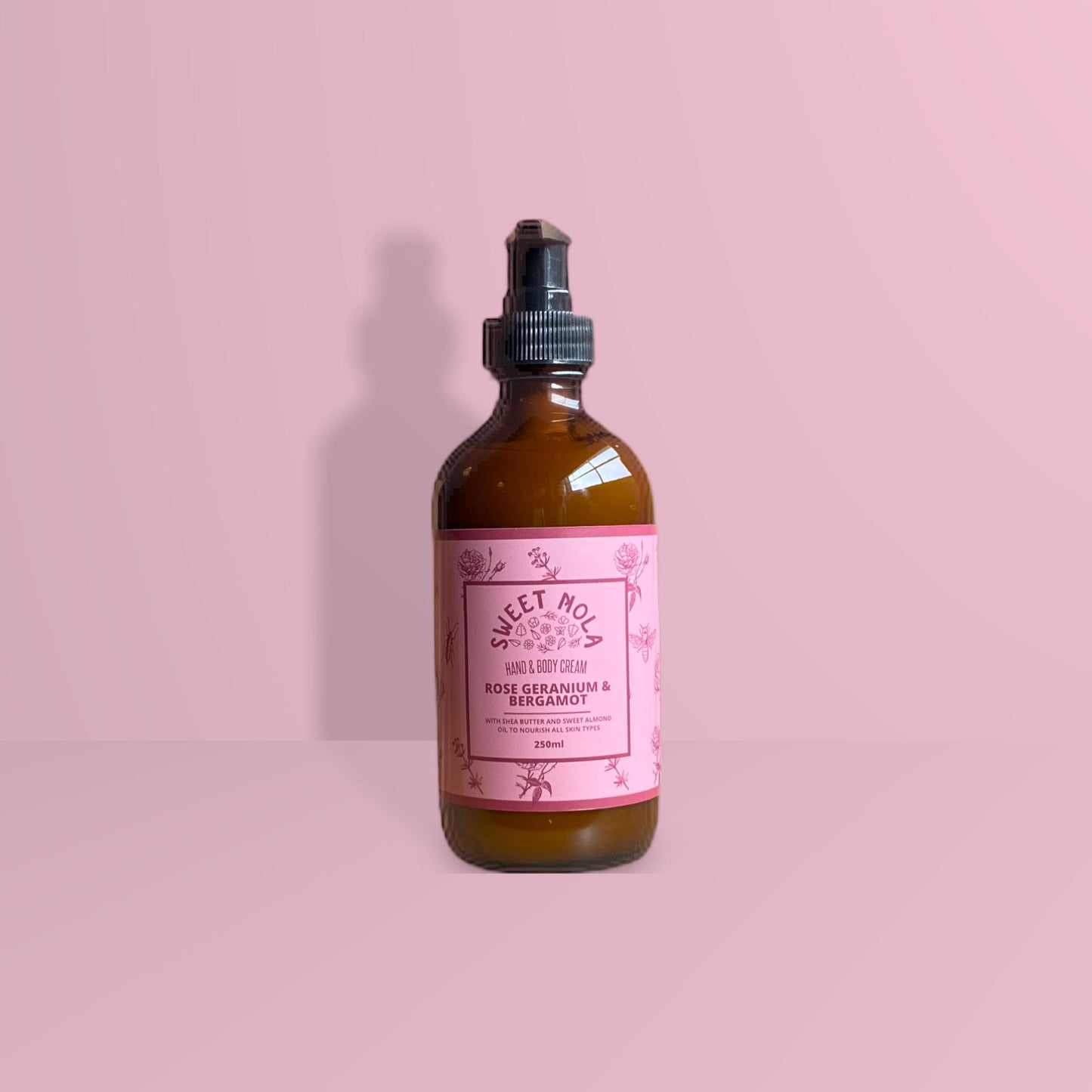 Hand & Body Cream - Rose Geranium & Bergamot - 250ml