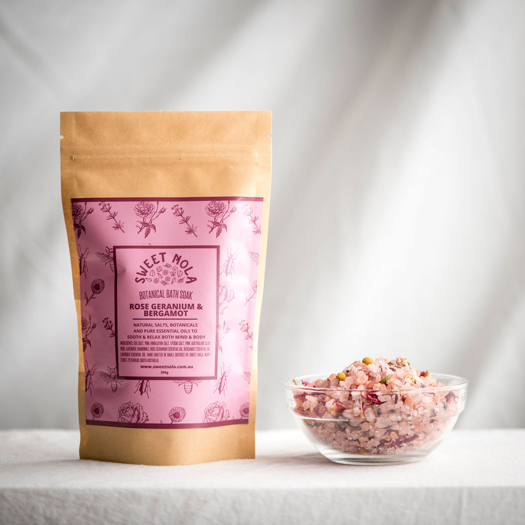 Rose Geranium & Bergamot Bath Soak